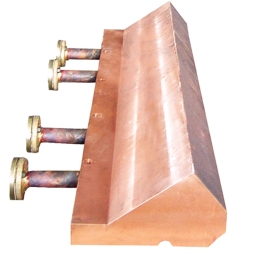 Tilting furnace arch-foot water jacket